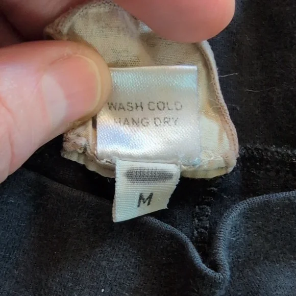 Om Gaia Tree Black Wide Leg Pants Size Medium - Picture 6 of 11